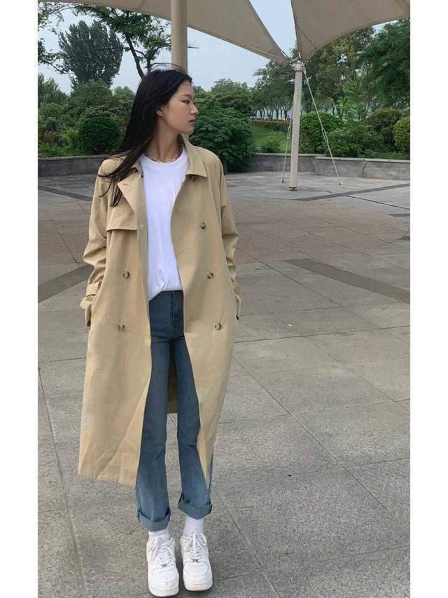 针织衫|风衣是秋天的标配,搭配牛仔裤气质绝了,年轻活力又高级大气