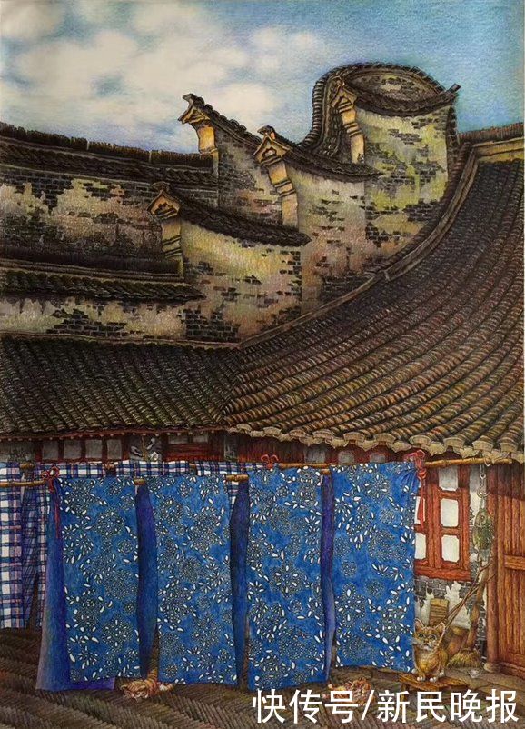 金汇|惊艳！钢笔画里的上海水乡