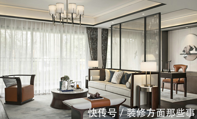 简约时尚|180平中式风四居室融入空间，古色古香，简约时尚