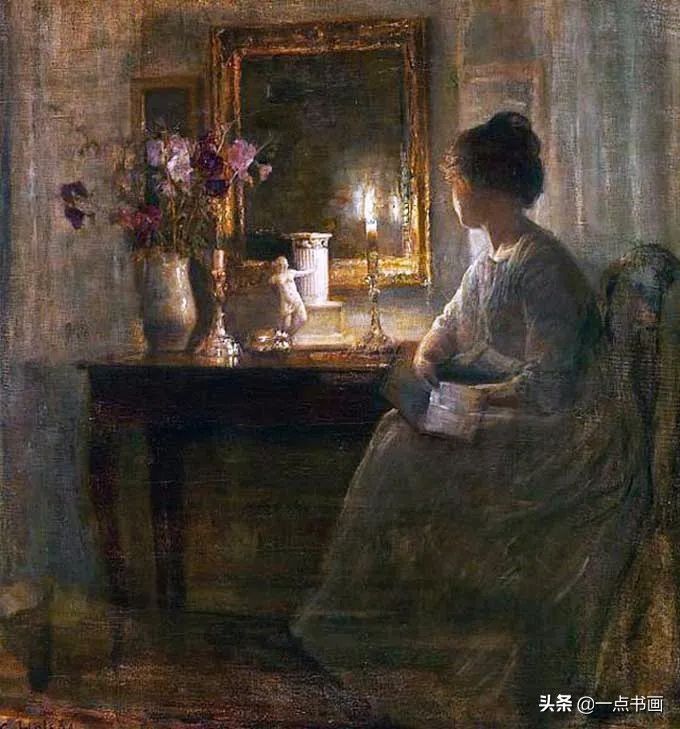 女人$油画里那些读书女人,那一刻全世界都是安静的