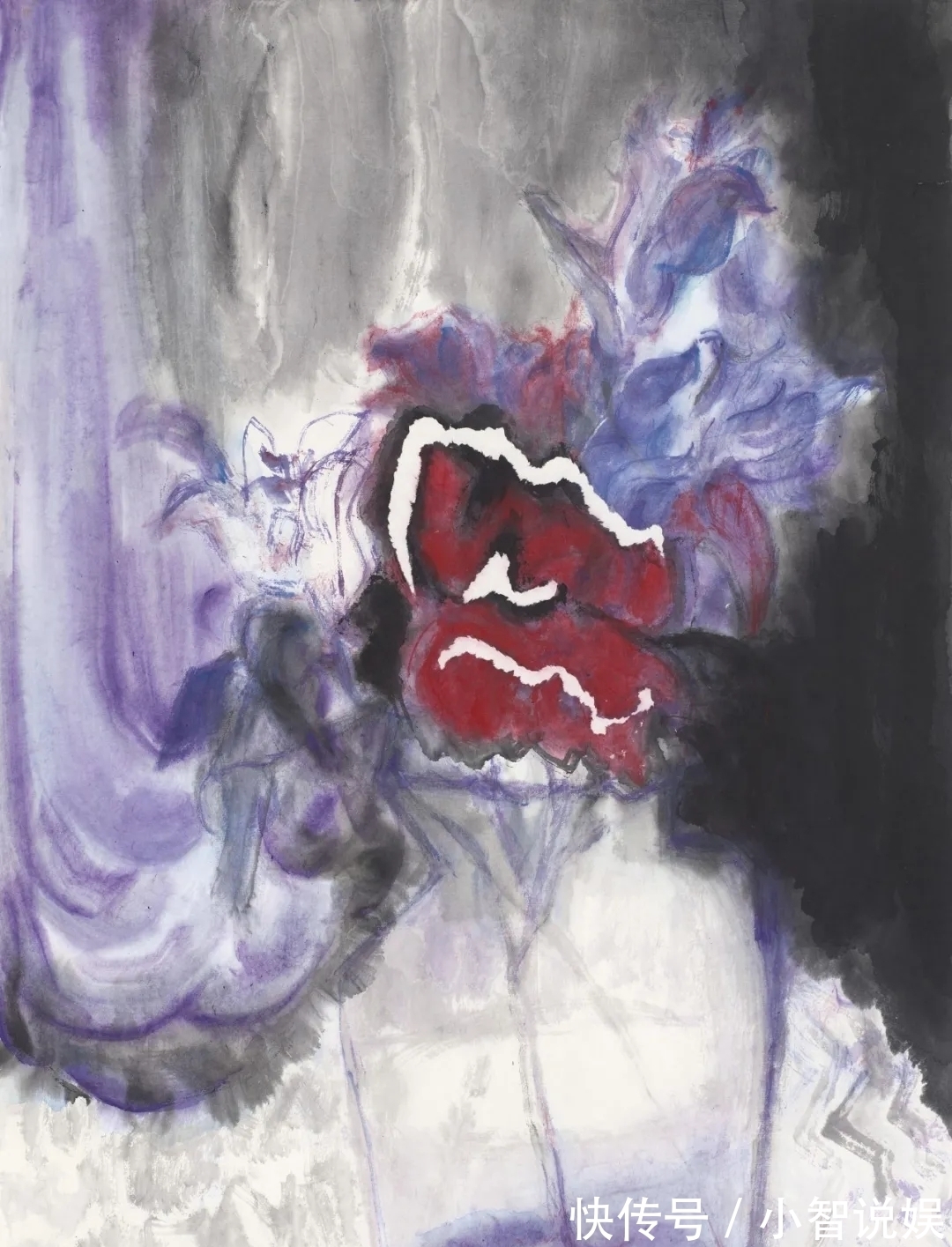 刘芳&当代国画|花非花墨非墨,刘芳的水墨花卉