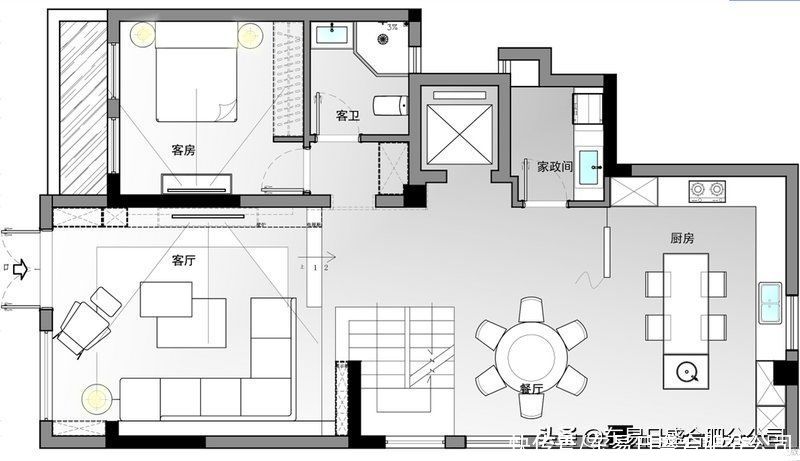 时尚|283㎡现代简约叠层别墅，高级、时尚有强调