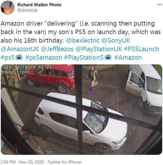 英国|亚马逊表示将解雇偷走英国客户PS5游戏机的快递员