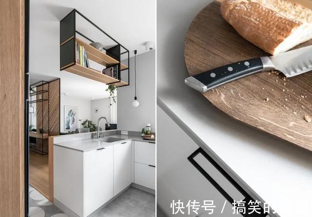 布艺沙发|108㎡现代简约风三室装修，用这样的木格栅做隔断，好美呀