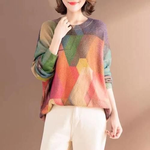 内搭别乱穿，这“文艺风毛衣”就很不错，配马甲外套贼慵懒