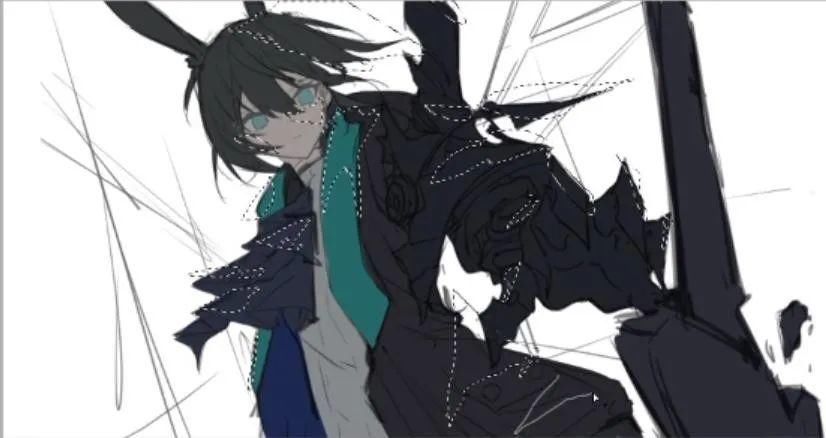  米娅|54张步骤图，带你绘制一个帅气的伪厚涂阿米娅