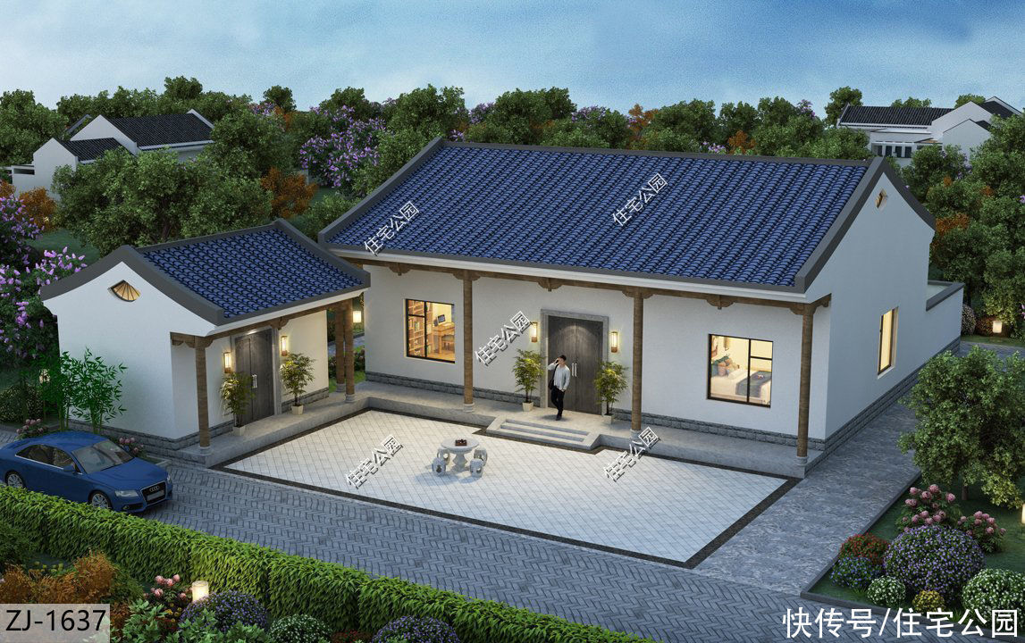 占地面积|农村盖房的好月份,10套一层户型奉上,第3套造价低第6套特别美