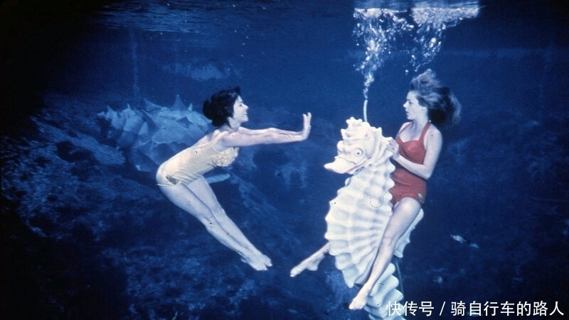 美丽|老照片 1959年美国水下舞蹈表演 美丽的美人鱼