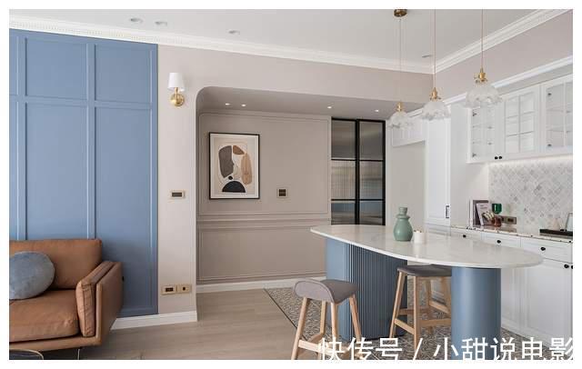 莫兰迪|台湾夫妇晒出115㎡新家，美式混搭简欧美出天际，是巧合还是故意