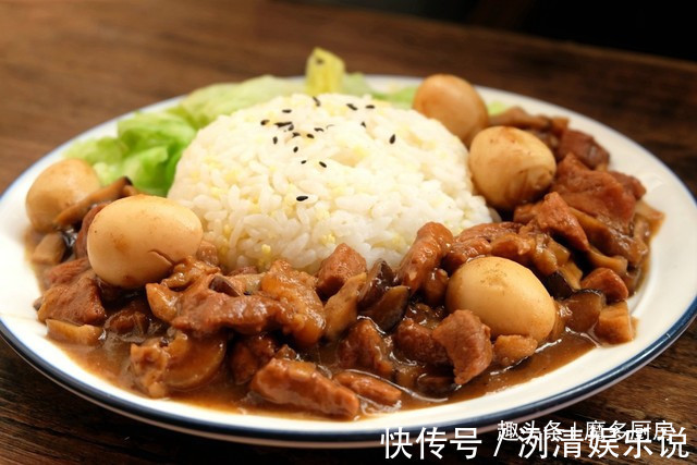 步骤|香菇卤肉饭配丝瓜鸡蛋汤，做法简单营养好，详细食谱分享，看看吧