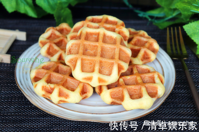 不用烤箱就能做的华夫饼,保证一次就成功,想吃再也不用买了!