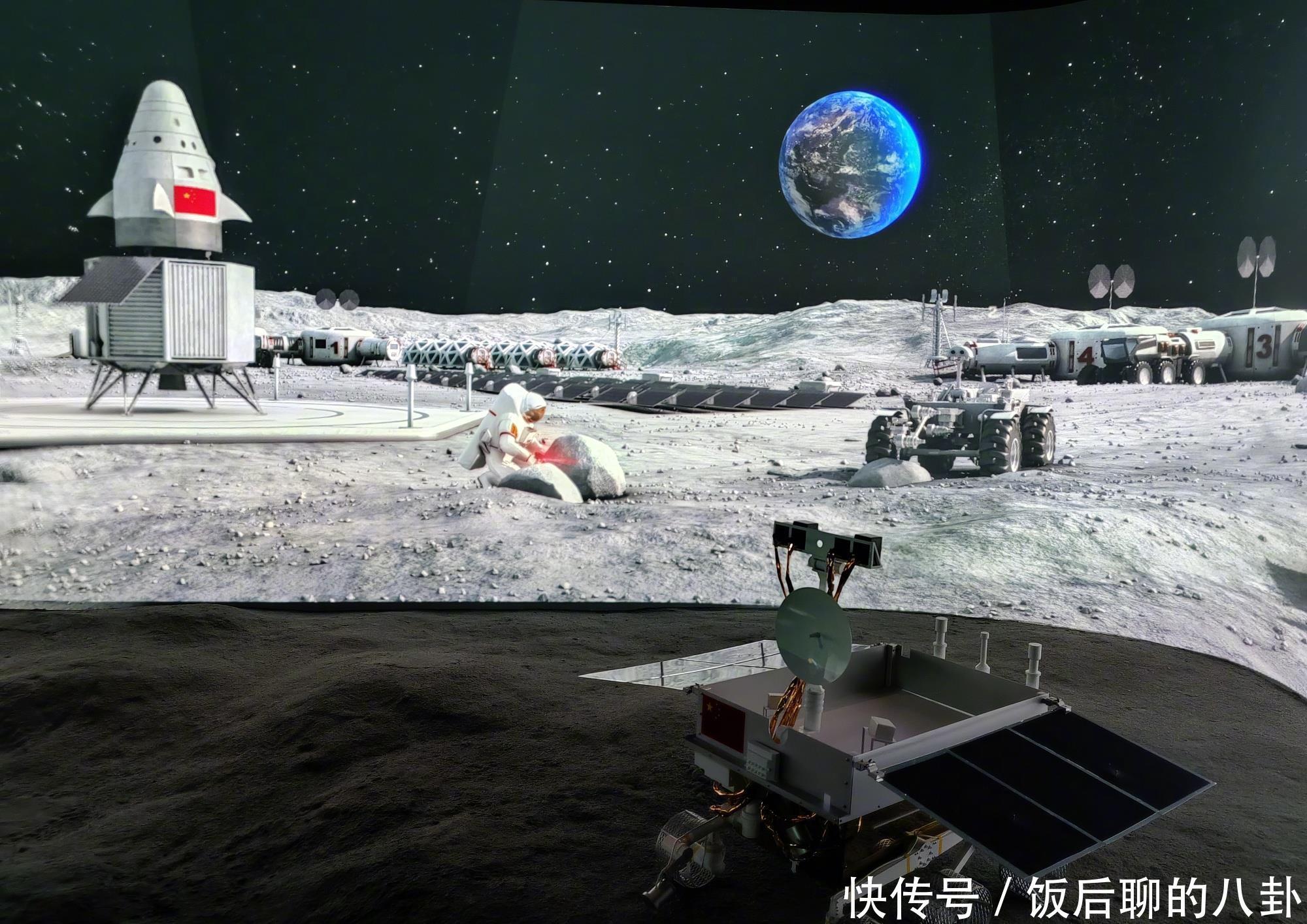 中国月球基地规划图曝光 车轮滚滚全面机械化 载人飞船随时待命 全网搜