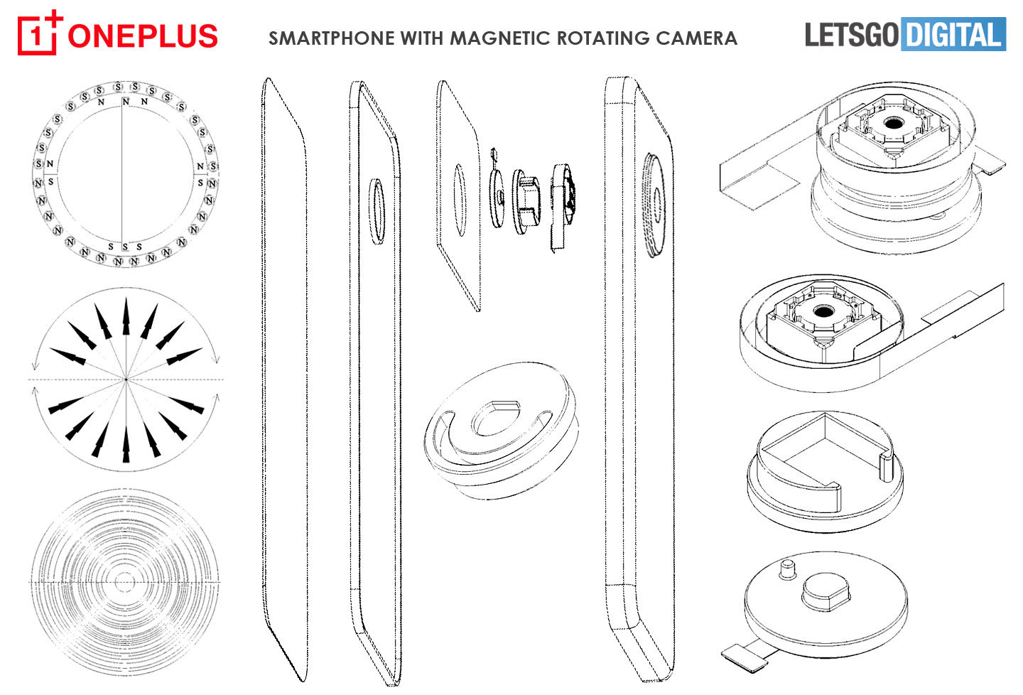 专利|一加手机新专利曝光：配磁力旋转摄像头