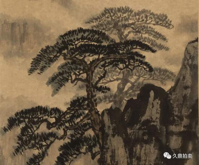 磐溪山水图&「久鼎藏品赏析」徐悲鸿 磐溪山水图