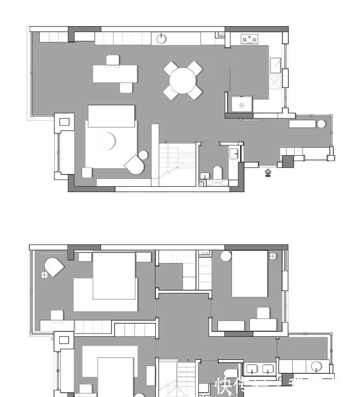 复式|家中的「图书馆」,172㎡复式包容万千