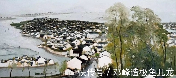 国画|吴冠中:把油画和国画相结合,呈现出了怎样令人叹为观止的画面?