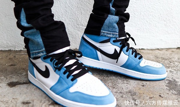 鞋款|北卡蓝 “University Blue”配色鞋款上脚图来袭