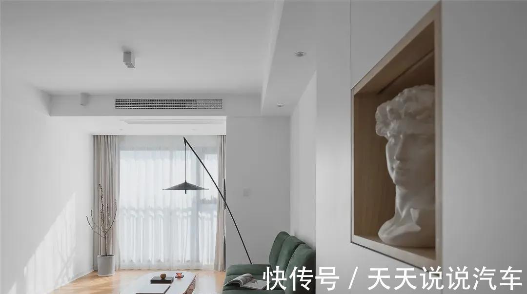 餐边柜+|96㎡简约北欧风,极简即美,这是什么神仙装修