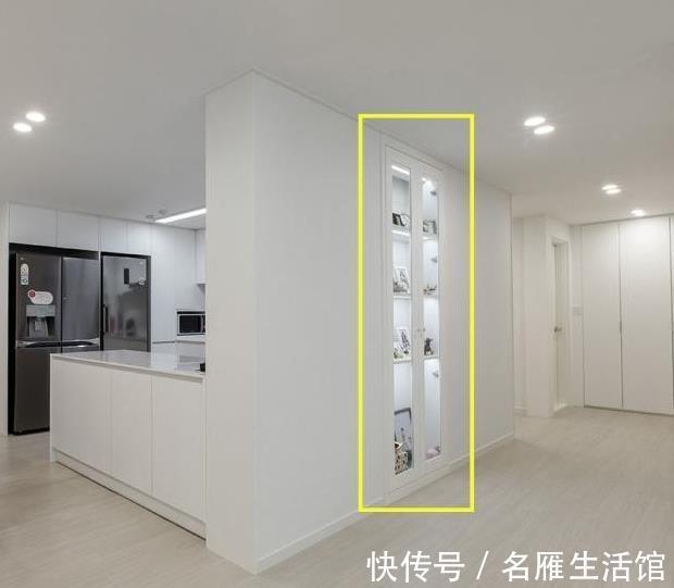 柜门|二次装修我早有盘算，厨房不装吊柜，墙面内嵌玻璃柜，细节太高明