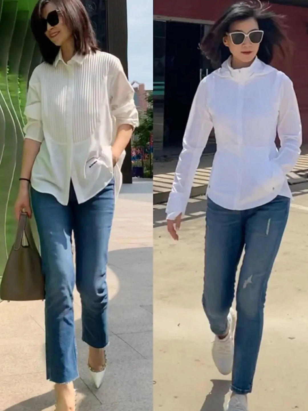 形状感|轻熟女要学会营造“氛围感”,简单的基础款高级又加分,穿出质感