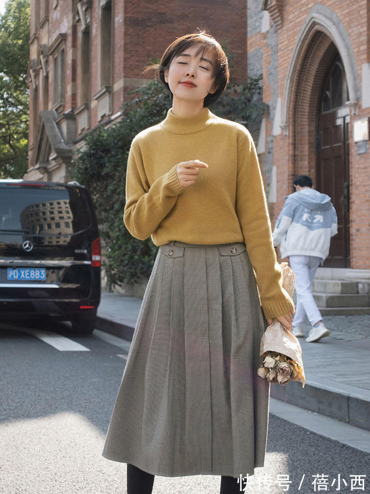 毛衣|建议30、40岁的女人,多穿半身裙,学会这样搭配,常被人夸有气质