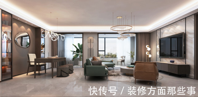 生活质量|190㎡现代轻奢,多样的色彩使室内空