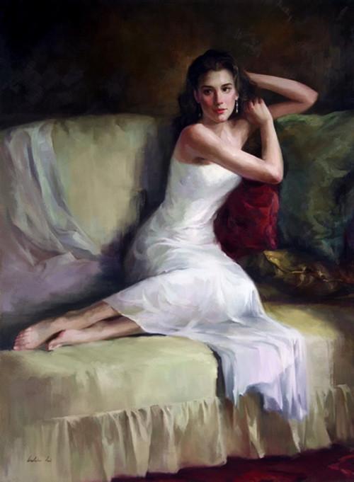 人物!美国华裔广州美术学院画家凯尔文雷人物油画