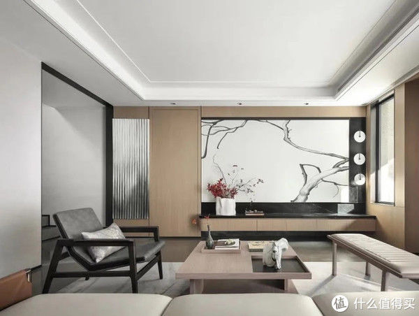 中式|河南小夫妻的318㎡别墅火了，入户诗意新中式，藏不住的高级感