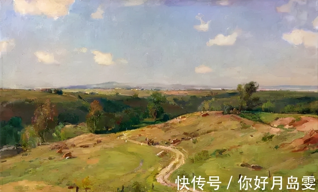 布面油画&著名油画家杨鸣山的风景写生作品,净化心灵!