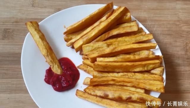 教你一个红薯的“新吃法”,简单2步搞定,外焦里嫩,孩子很爱吃