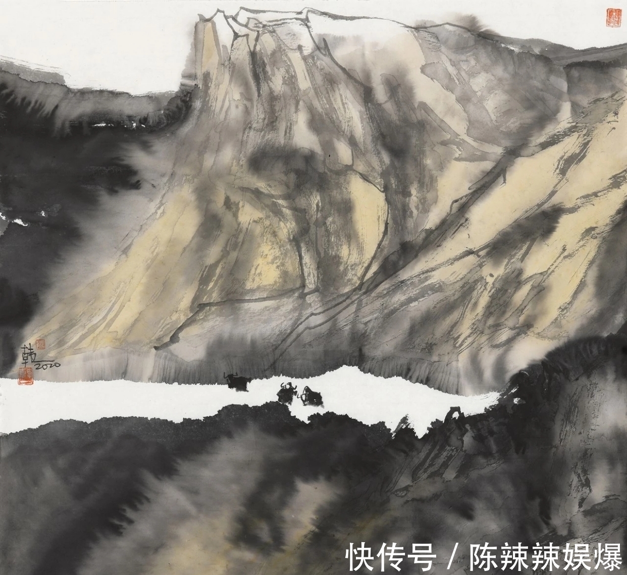 水墨山水画&女画家中的佼佼者|韩一水墨山水画