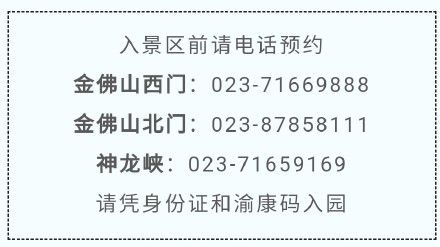 旅游日|金佛山有大事发生？28、29、30日连续3天免门票走起！