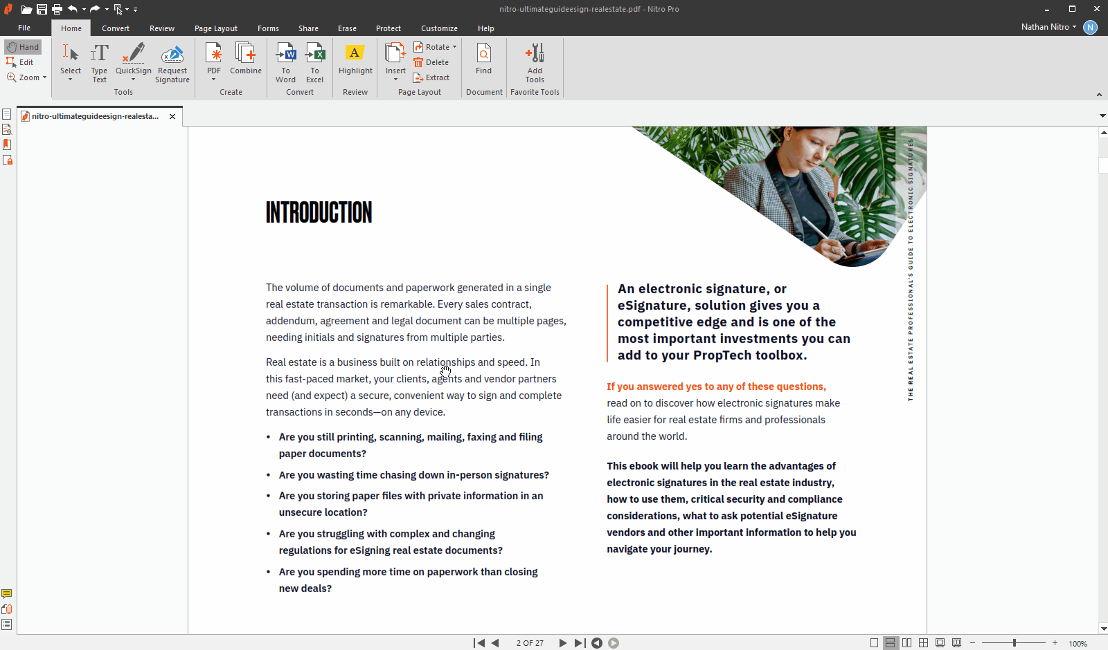 Nitro Pro Enterprise 13.70.6.57 Portable 绿色破解版(全能PDF编辑器)