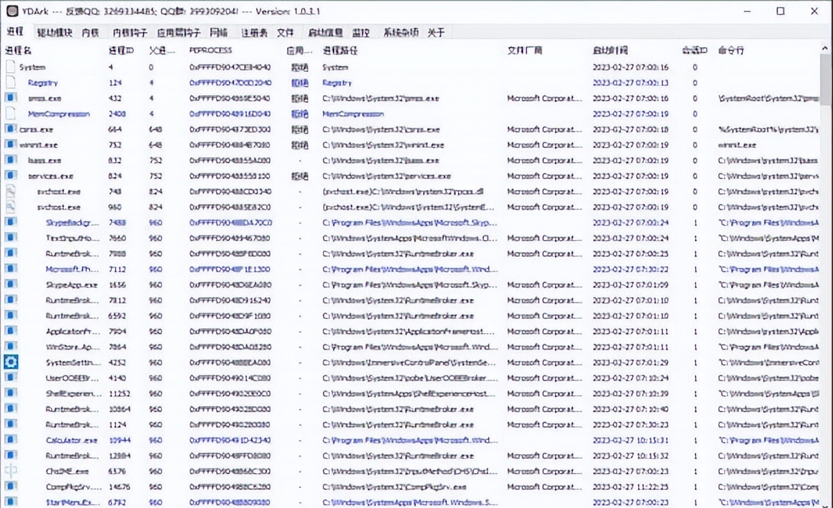 YDArk v1.0.3.3 最新单文件版 – 系统内核工具-423下载站