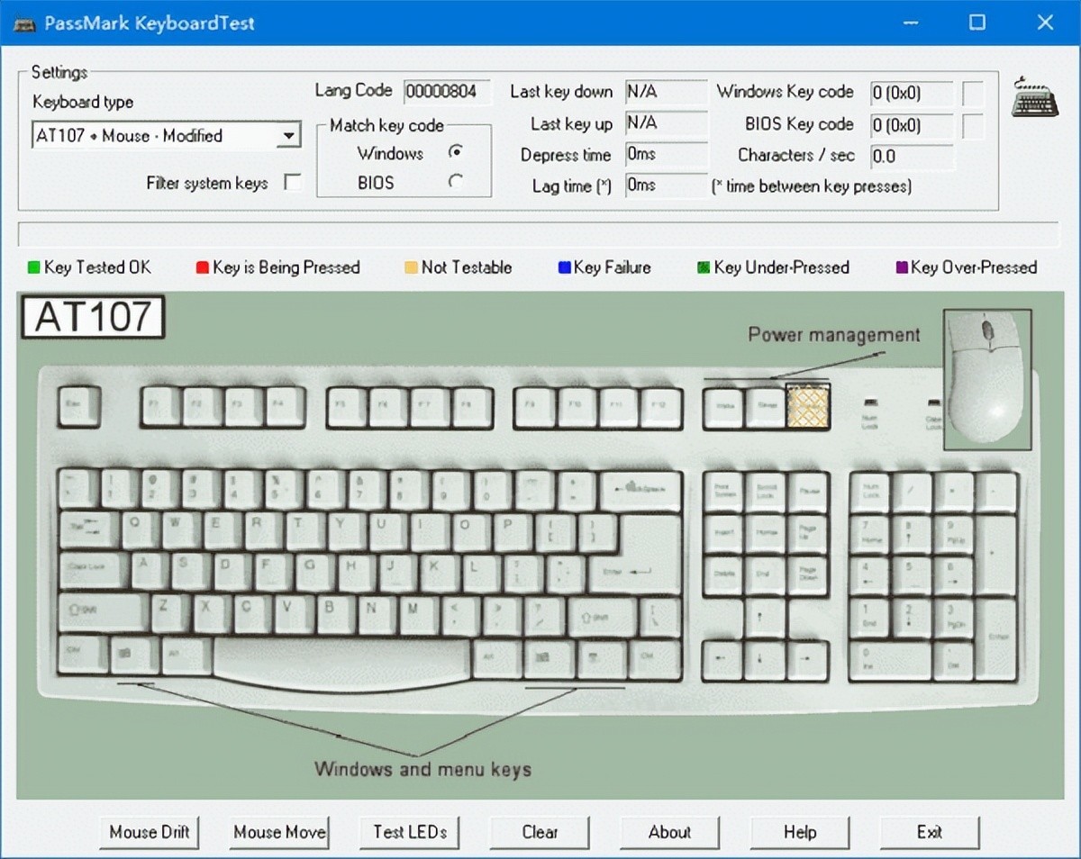 KeyboardTest v3.2 Build 1002 便携版 – 测试键盘软件-423下载站