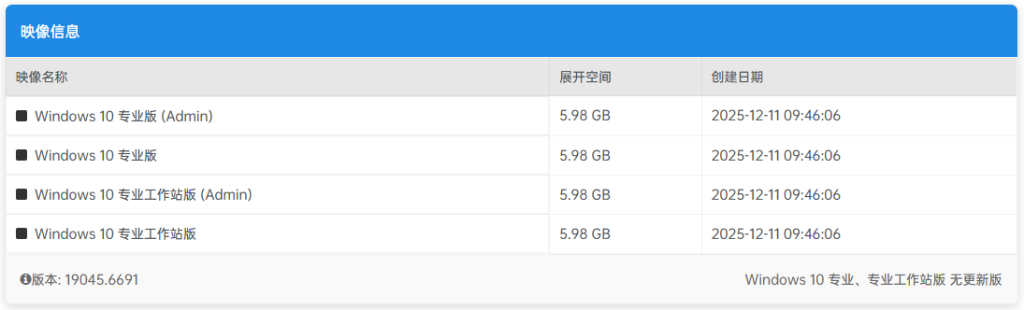 图片[1]-【不忘初心】Windows10 22H2 (19045.6691) X64 无更新[纯净精简版][2.46G](2025.12.12)-绿软否