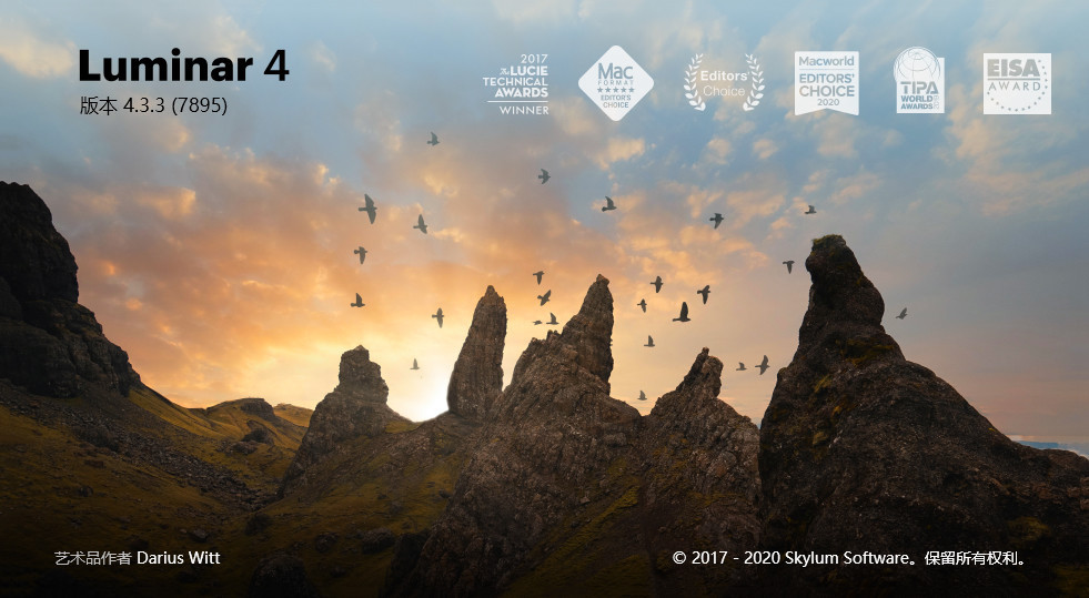 智能照片编辑器 Luminar 4.3.3(7895)/4.3.5 macOS 多语言破解版(Win&Mac)