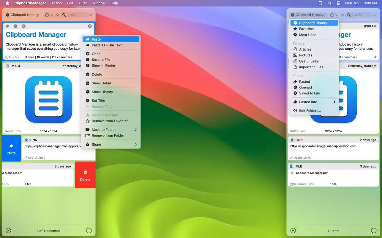 ClipboardManager 2.7.0 破解版 - 快速访问与管理剪贴板内容 | 效率时间